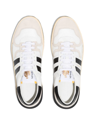 Shop Lanvin Clay Low-top Sneakers In White