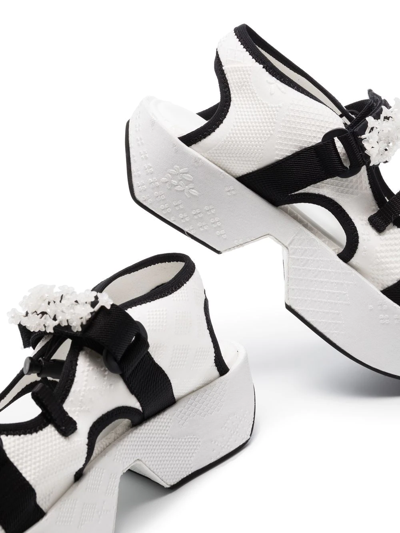 Shop Cecilie Bahnsen May Platform Sandals In White