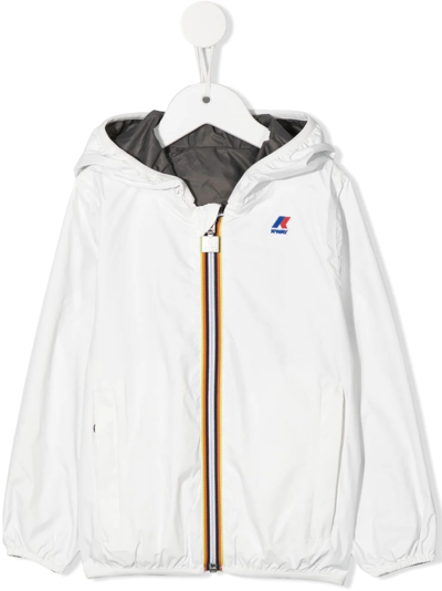 Shop K-way Logo-patch Detail Jacket In White