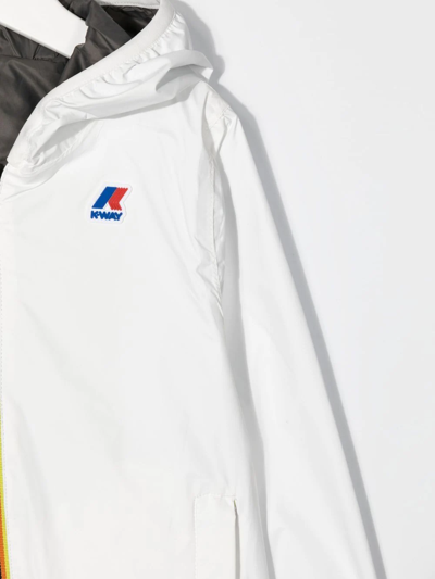 Shop K-way Logo-patch Detail Jacket In White