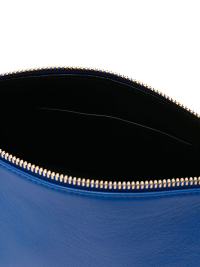 Shop Jw Anderson Bumper-15 Leather Shoulder Bag In Blue