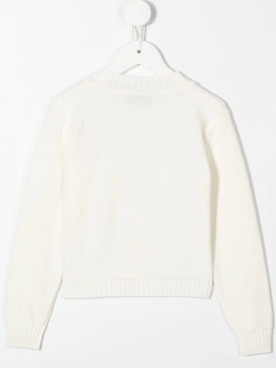 Mimi Cable-knit Cardigan In White