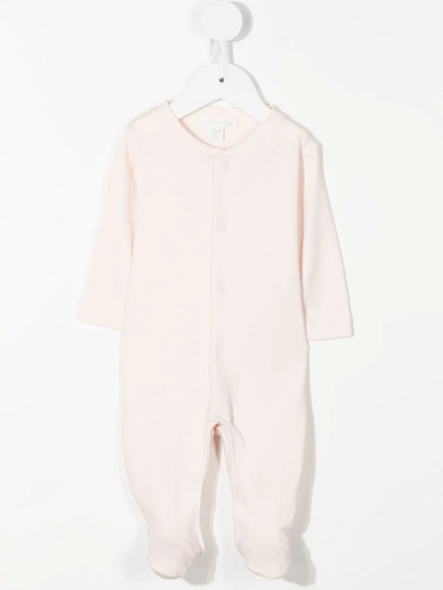 Shop Marie-chantal Two-piece Cotton Babygrow Set In Pink