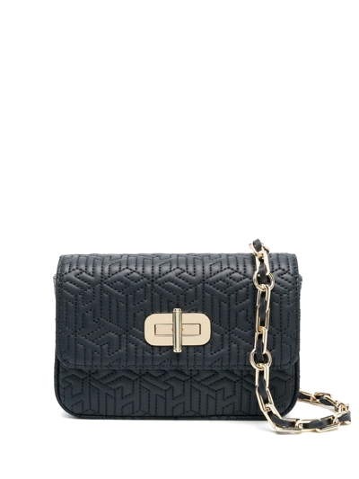 Shop Tommy Hilfiger Turn-lock Snap Crossbody Bag In Blue