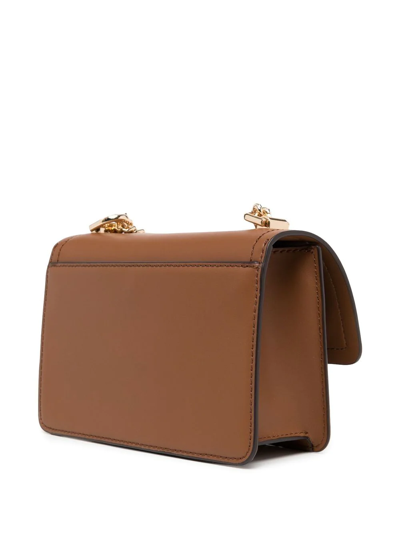 Michael Michael Kors Heather Leather Crossbody Bag In Brown