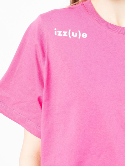Shop Izzue Cut-out Layered T-shirt In Pink