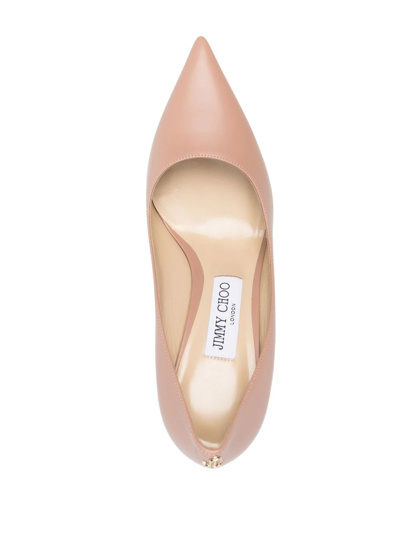 Shop Jimmy Choo Love Pointed-toe 85mm Pumps In Pink