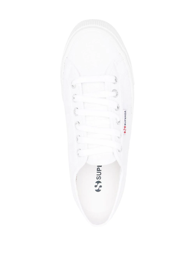 Shop Superga Platform-sole Lace-up Sneakers In White