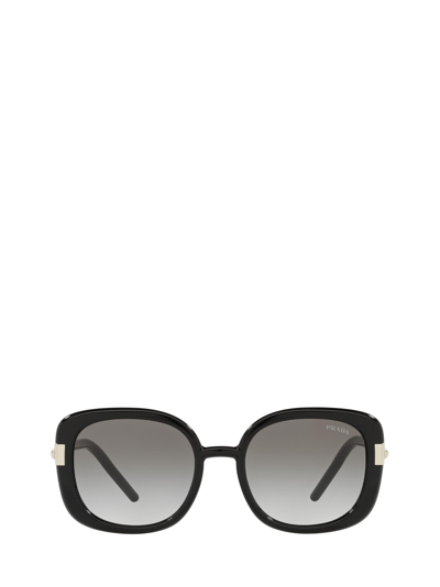 Shop Prada Pr 04ws Black Sunglasses