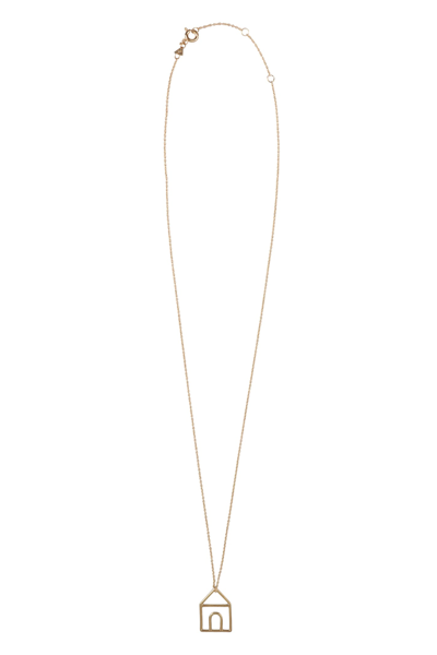 Shop Aliita Casita Necklace In Gold