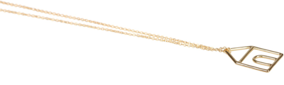 Shop Aliita Casita Necklace In Gold