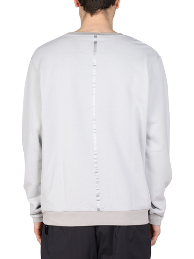 Shop Monobi Crewneck Sweatshirt In Grigio