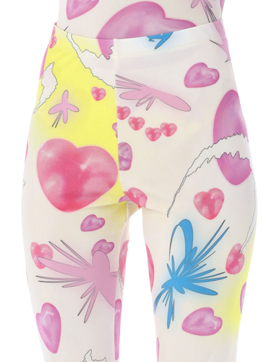 Shop Liberal Youth Ministry Print Leggings In Pink Multicolor