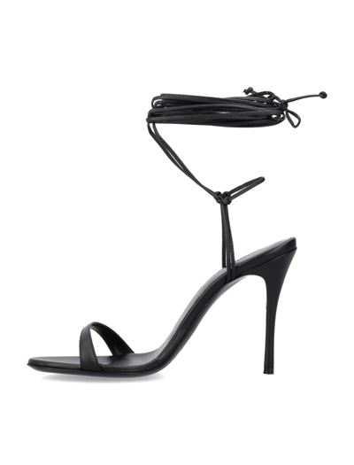 Shop Magda Butrym Wrap Around Heel Sandal In Black
