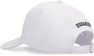 Shop Dsquared2 Baseball Cap In White