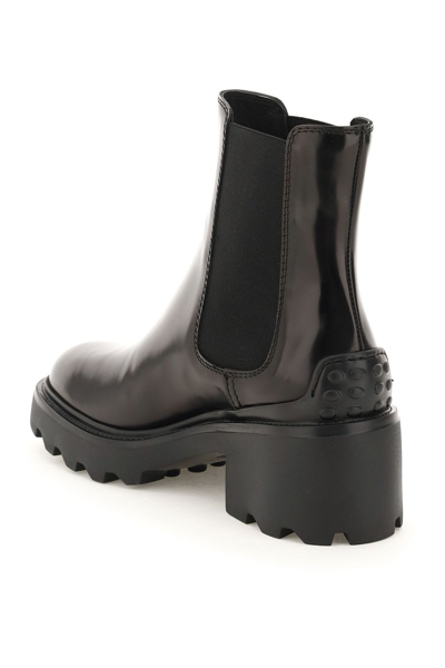 Shop Tod's Gomma Carro Boots T60 08d In Nero