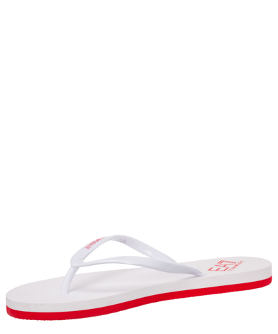 Shop Ea7 Flip Flops In White - High Risk