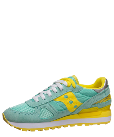 Shop Saucony Jazz O Leather Sneakers In Light Blue