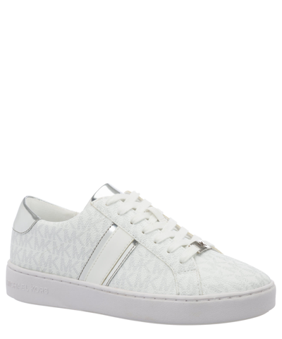Shop Michael Michael Kors Irving Sneakers In Bright White