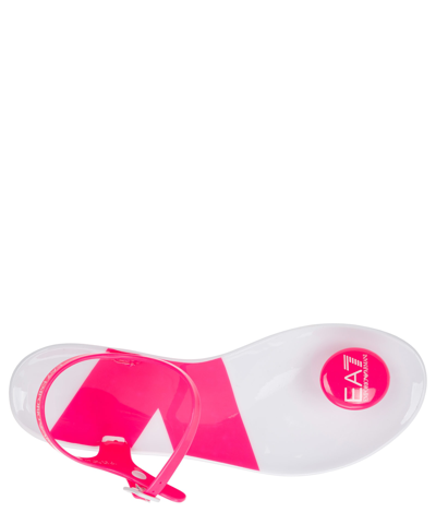 Shop Ea7 Sandals In Fuchsia