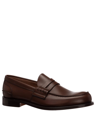 Shop Church's Pembrey Leather Loafers In Brown