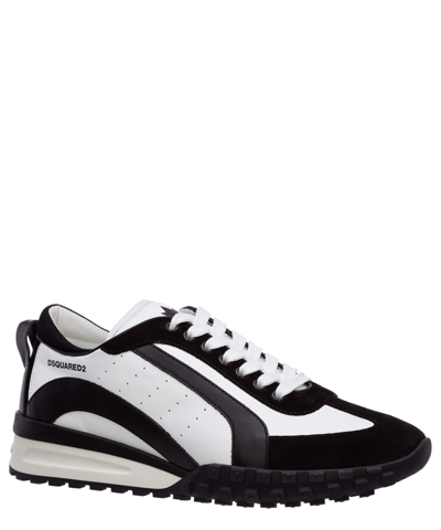 Shop Dsquared2 Legend Leather Sneakers In White