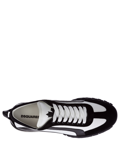 Shop Dsquared2 Legend Leather Sneakers In White