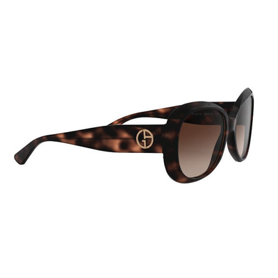 Shop Giorgio Armani Ar8132 502673 Sunglasses In Tartarugato