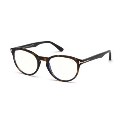 Shop Tom Ford Ft5556 052 Glasses In Tartaruga