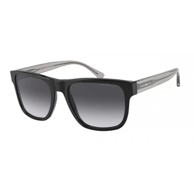 Shop Emporio Armani Ea4163 Sunglasses In Nero Astine Grigie