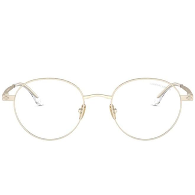 Shop Giorgio Armani Ar6107 30021w Glasses In Oro Satinato
