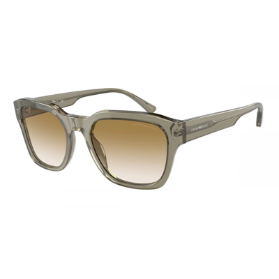 Shop Emporio Armani Ea4175 5884/13 Sunglasses In Verde Trasparente