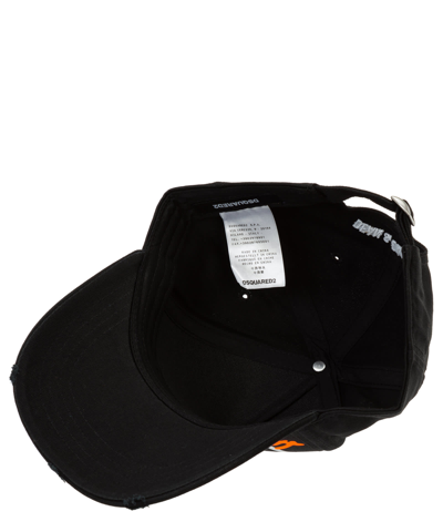 Shop Dsquared2 Icon Forever Cotton Hat In Black