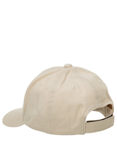 Shop Emporio Armani Cotton Hat In Beige