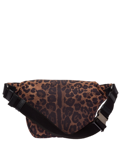 Shop Dolce & Gabbana Belt Bag In Animalier