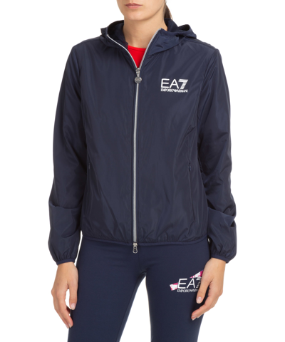 Shop Ea7 Jacket In Navy Blue