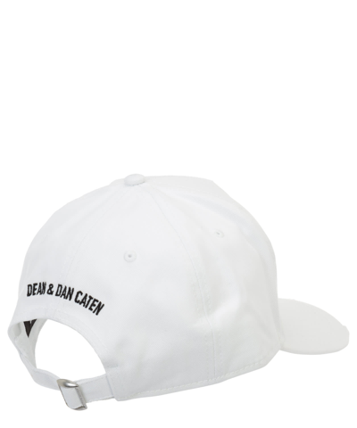 Shop Dsquared2 Icon Spray Cotton Hat In White