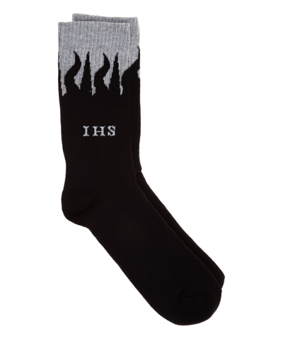 Shop Ihs Cotton Socks In Black