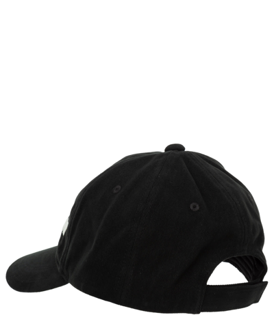 Shop Emporio Armani Cotton Baseball Cap In Black