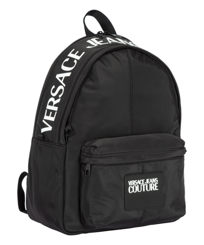 Shop Versace Jeans Couture Backpack In Black