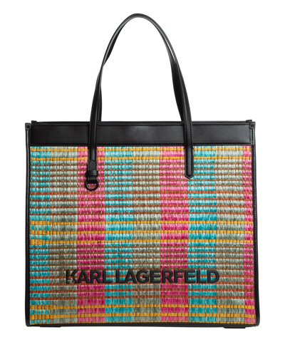 Shop Karl Lagerfeld K/skuare Tote Bag In Pink - Multi