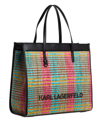 Shop Karl Lagerfeld K/skuare Tote Bag In Pink - Multi