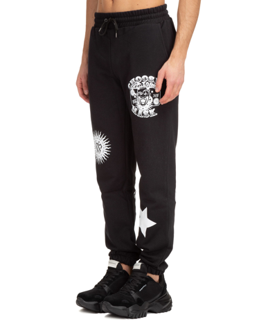 Shop Ihs Cotton Sweatpants In Black