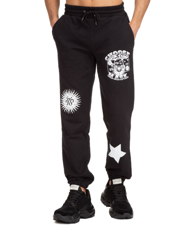 Shop Ihs Cotton Sweatpants In Black