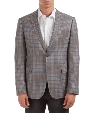 Shop Emporio Armani Wool Blazer In Grey