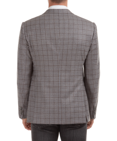 Shop Emporio Armani Wool Blazer In Grey