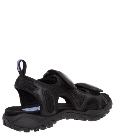 Shop Mcq By Alexander Mcqueen Striae Sandals In Black