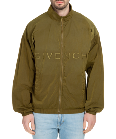 Shop Givenchy Jacket In Bottle Green