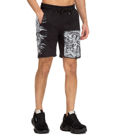 Shop Ihs Cotton Track Shorts In Nero