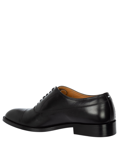 Shop Maison Margiela Tabi Leather Oxford Shoes In Black
